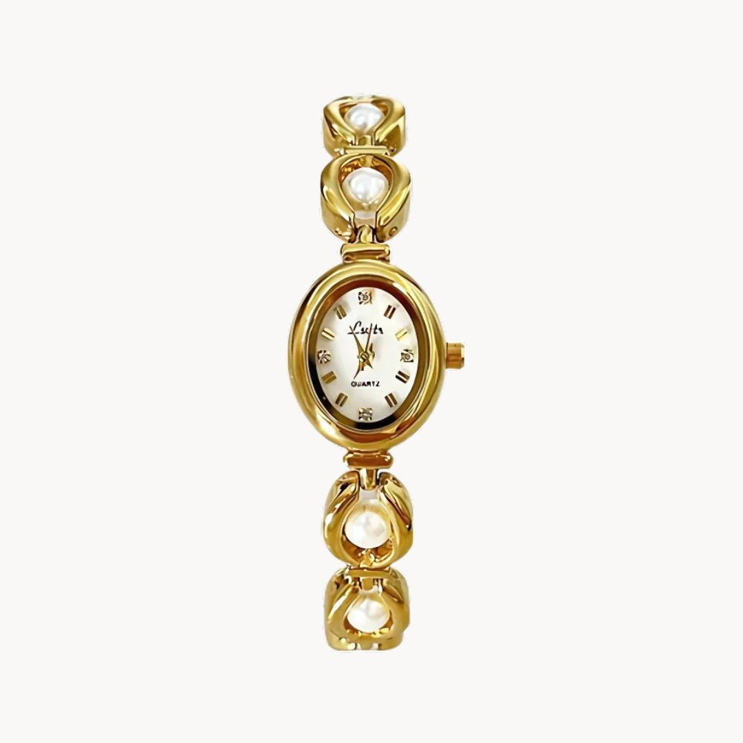 Pearla™ Gold Bracelet Watch