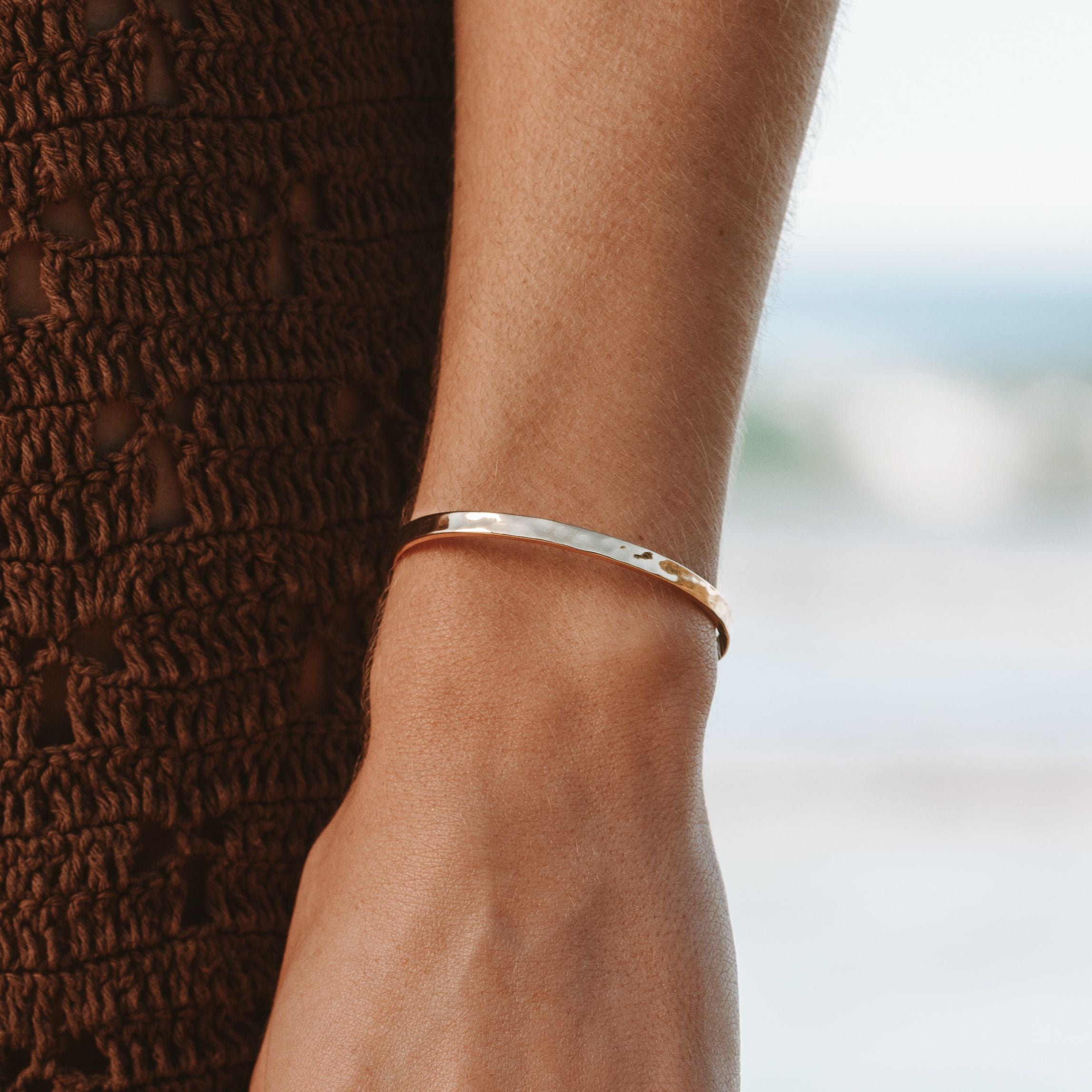 Marisol™ Hammered Gold Cuff