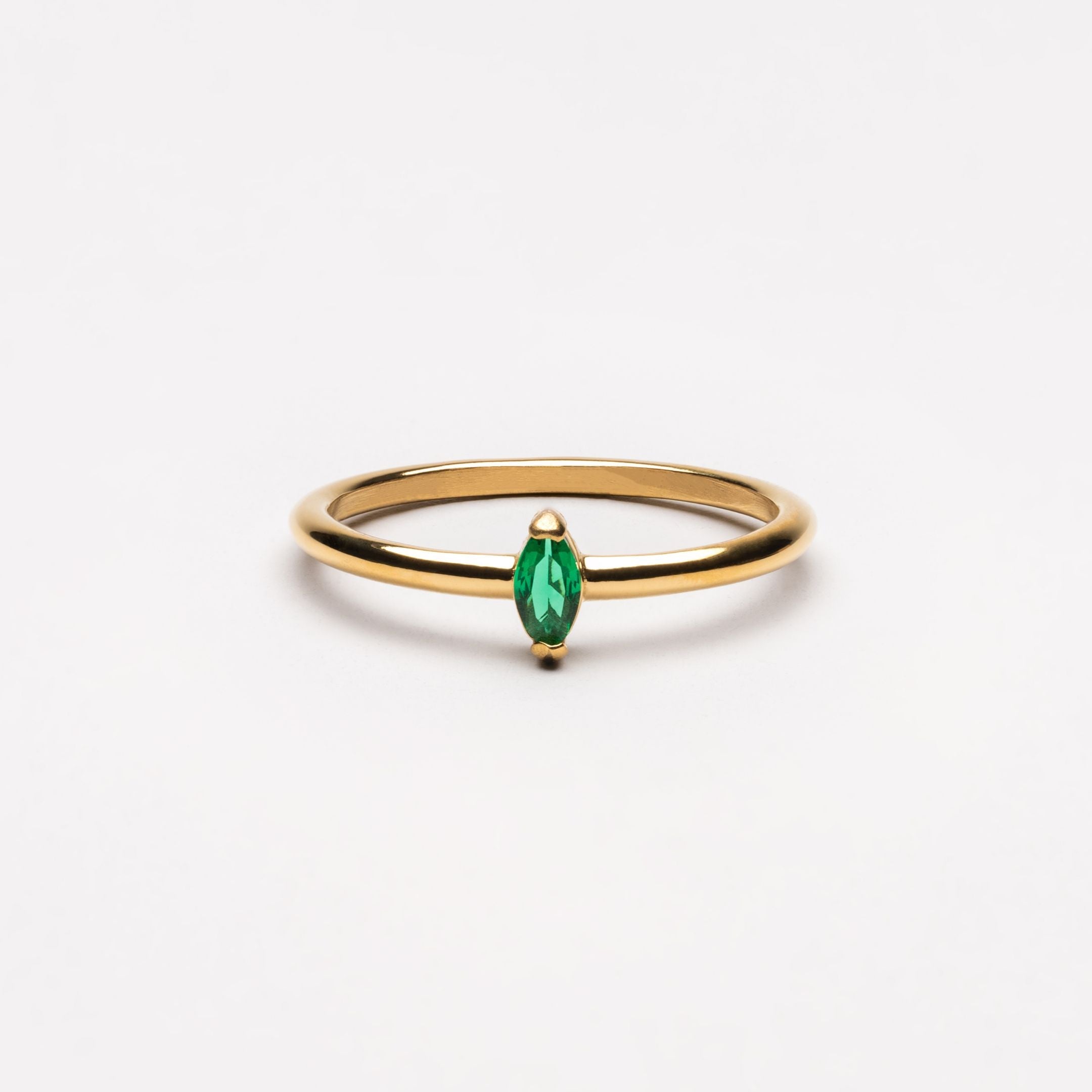 Verdania™ Dainty Emerald Ring