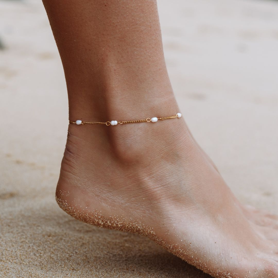 Aqua™ Freshwater Pearls Anklet