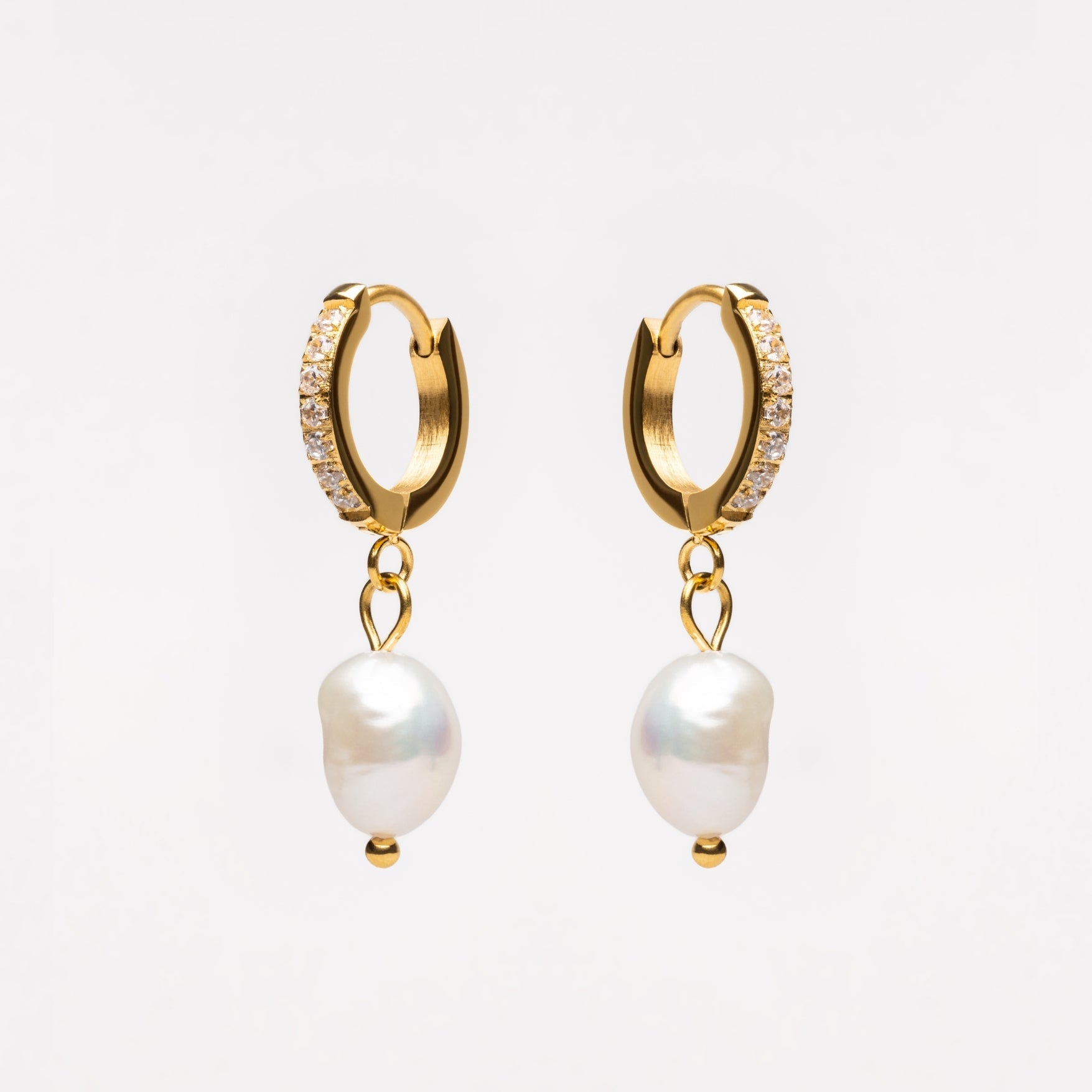 Aurelia™ Freshwater Pearl Hoop Earrings