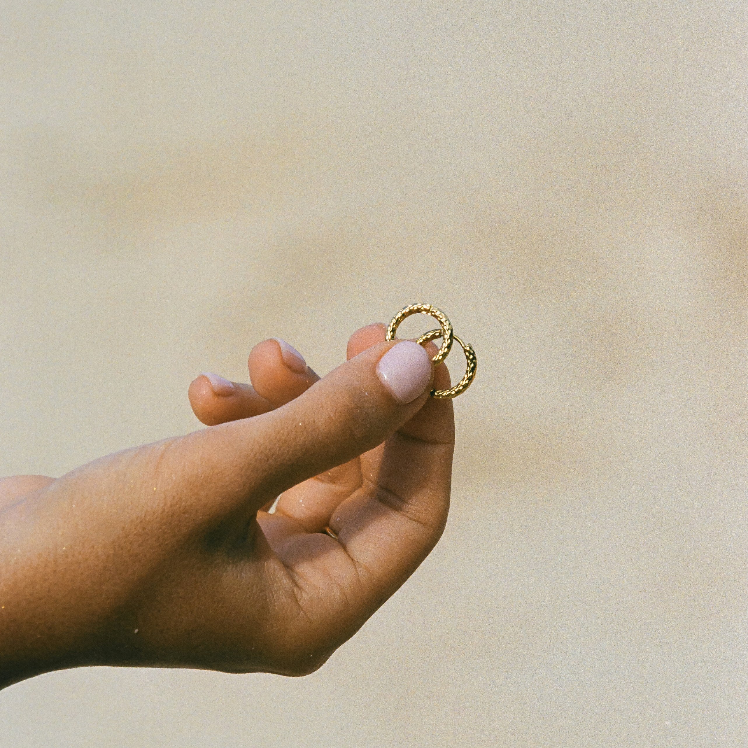 Aurora™ Hammered Hoops Earrings