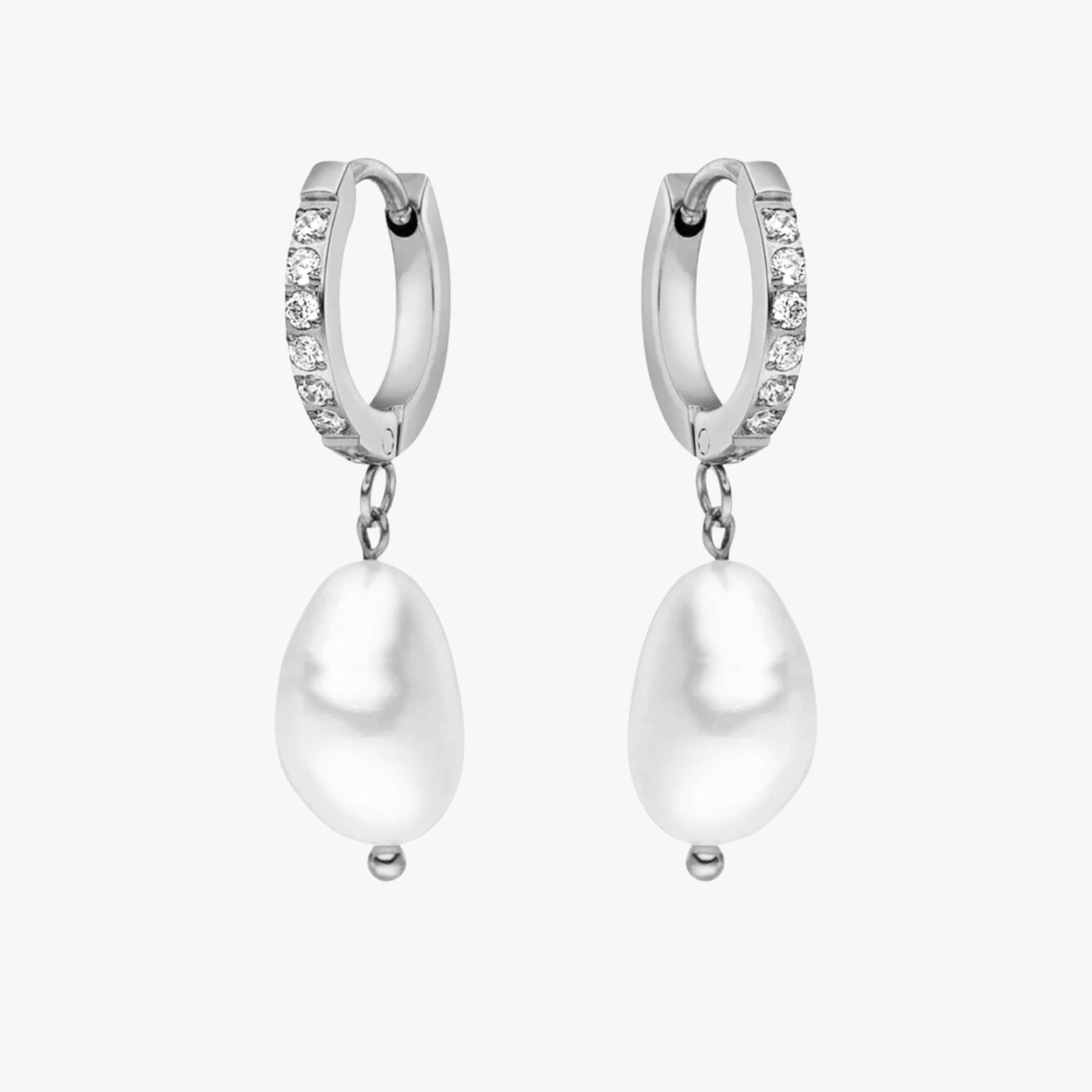 Aurelia™ Freshwater Pearl Hoop Earrings